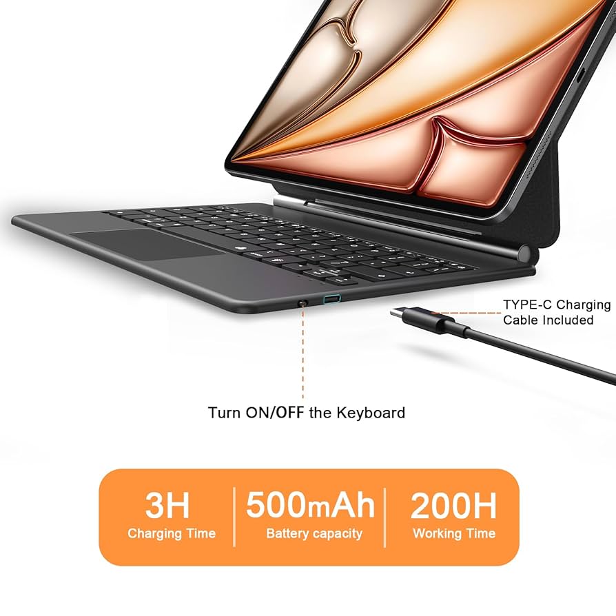 Apple 11インチiPad Air M3用Magic Keyboard US Amazon.com: VOWUBO Magic Keyboard for iPad Air 11 inch M3/M2