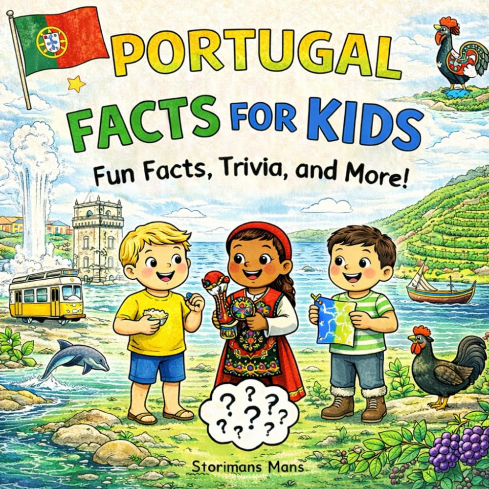 Portugal Facts for Kids 5–10: A Fun Geography & Culture Trivia Guide - Lisbon, Porto, Beaches, Castles, Fado, Azores & More