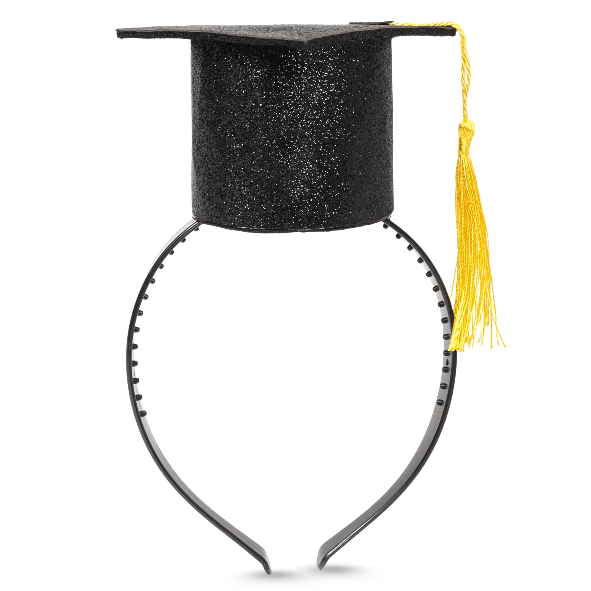 Needzo 2025 Graduation Headband, Mini Cap with Tassel, Grad Party Supplies, One Size Fits Most