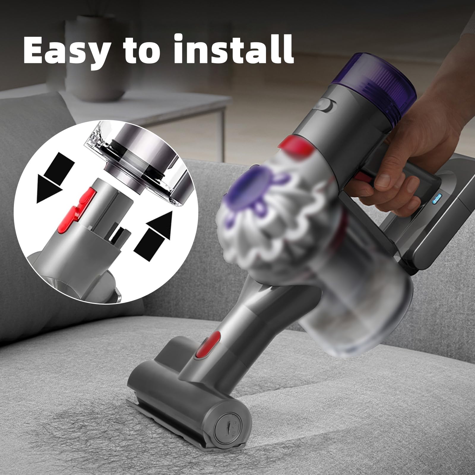 Italdos - Gemotoriseerde Borstel Voor Dyson V7 V8 V10 V11 V15 Veelzijdige Reiniging