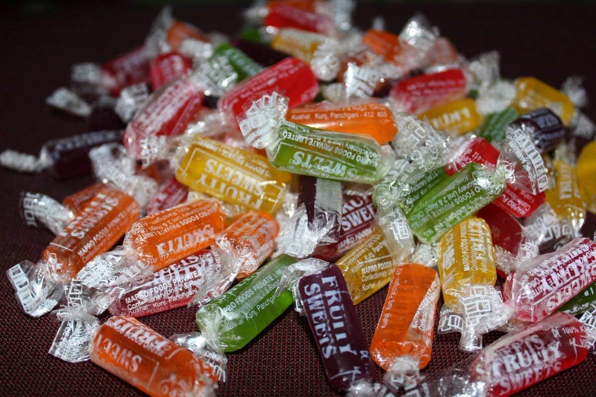FreshoCartz 200g of Colourful Mixed Fruits Jellies Candy, Jelly Beans, Jelly Toffee, and Sweet Jelly