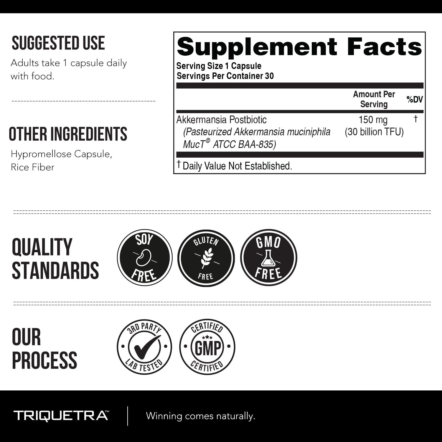 AK-Postbio: Akkermansia Probiotic 30 Billion TFU - Max Strength, Clinically Validated Dose & Patented Strain - Superior Pasteurized Form, Highest Absorption, Delivery - GLP-1 Probiotic - 30 Servings