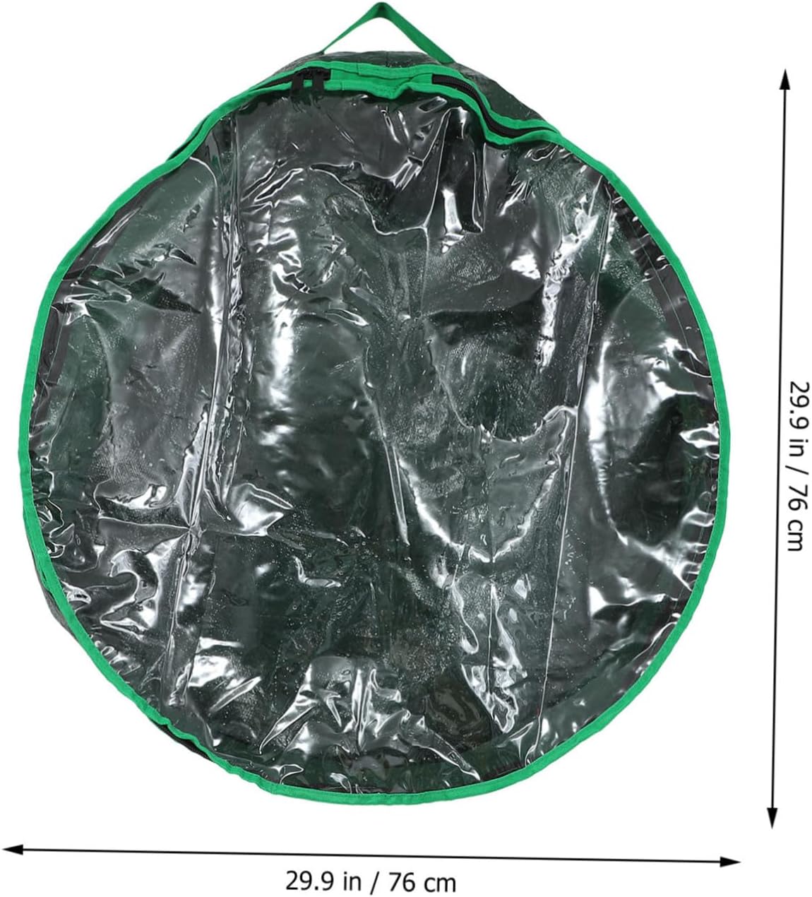 Holibanna 1pc Christmas Wreath Storage Bag Window Holiday Wreath Storage Container for Easy Viewing and Carrying Design for Christmas Supplies and Seasonal Decor