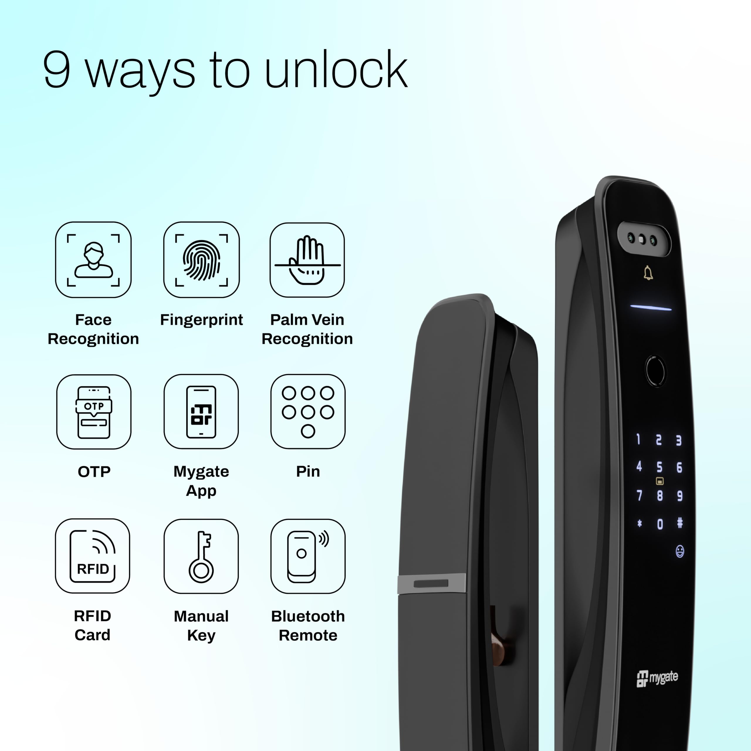 Mygate Smart Lock Pro 2 Ultra: Face & Fingerprint Unlock -4