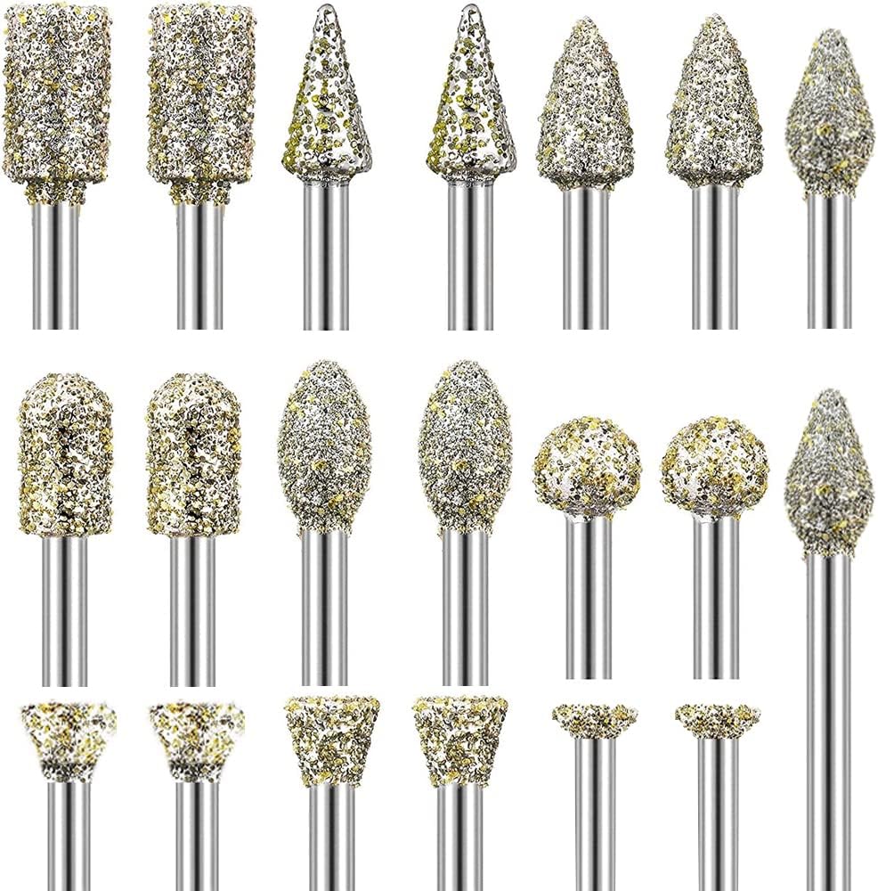 Diamond Grinding Burr Drill Bit Mix Set