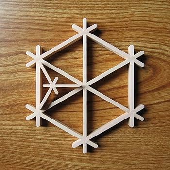 Amazon｜組子キット kumiko ツノ麻 組子細工コースター組立キット