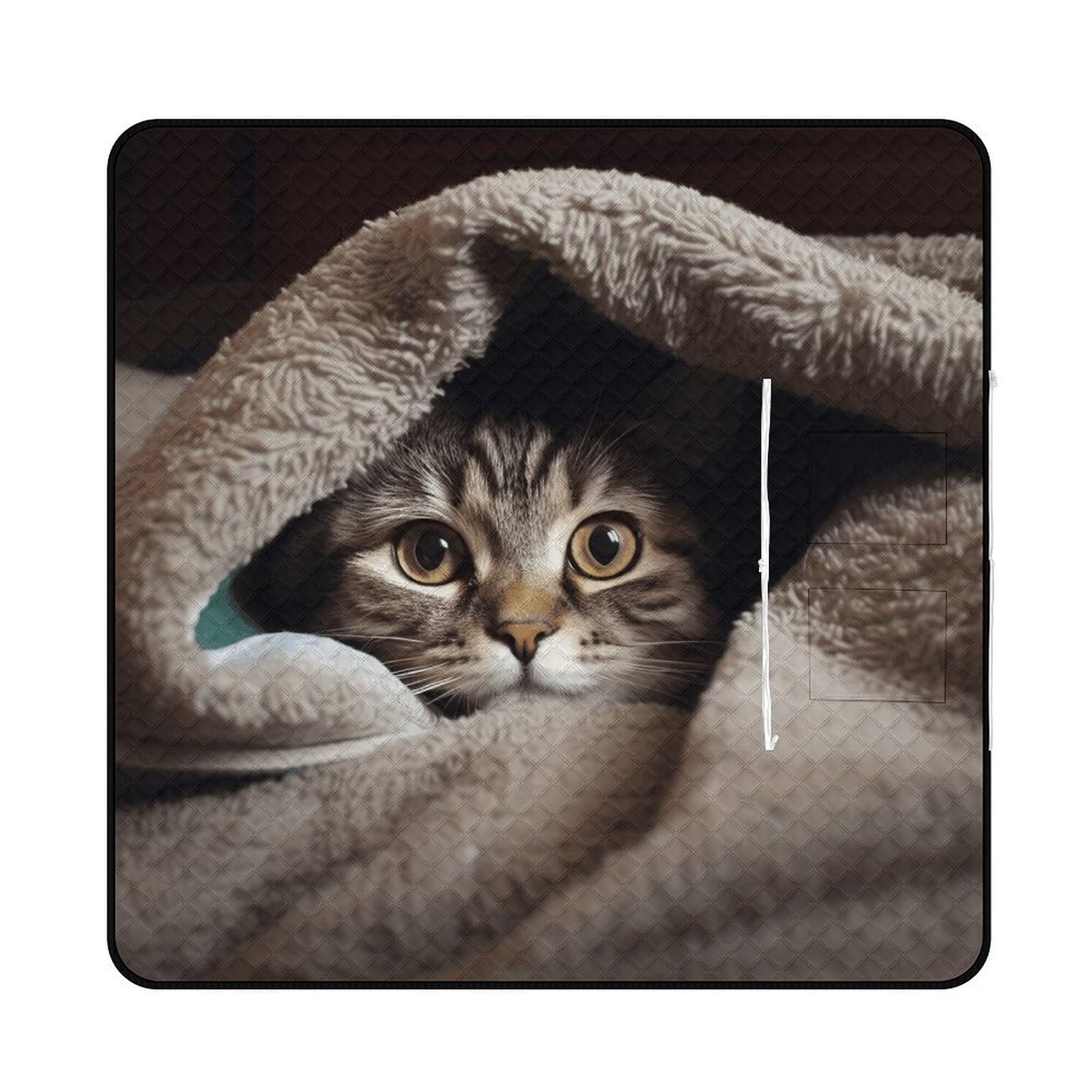 Couverture de pique-nique à fermeture éclair imperméable pour s'installer partout sans se mouiller