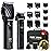 FADEKING Professional Hair Clippers for Men - Cordless Beard Trimmer for Men, LCD Display Hair Clippers and Trimmer Set for Barber Haircut & Mens Grooming with Travel Case(Black)