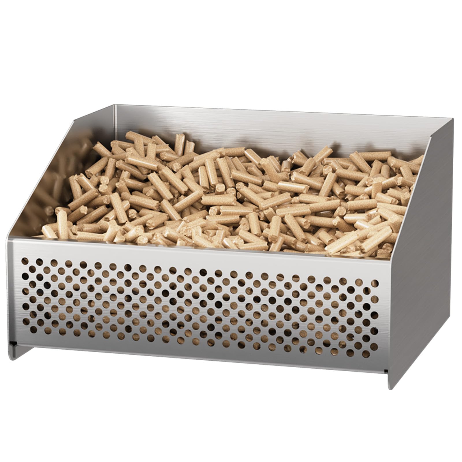 Xtsuen Pellet Basket For Fireplace, Pellet Burner Basket, Basket For Pellet Burner, 30 X 25 X 17 Cm, 2.3 Kg, In Wood Stove Or Open Fireplace, Pellet Basket