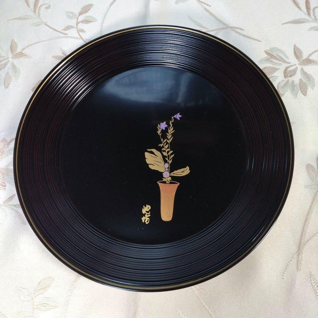 若狭塗 高級漆器 螺鈿細工 貝細工 丸盆 伝統工芸 御盆 お盆 御