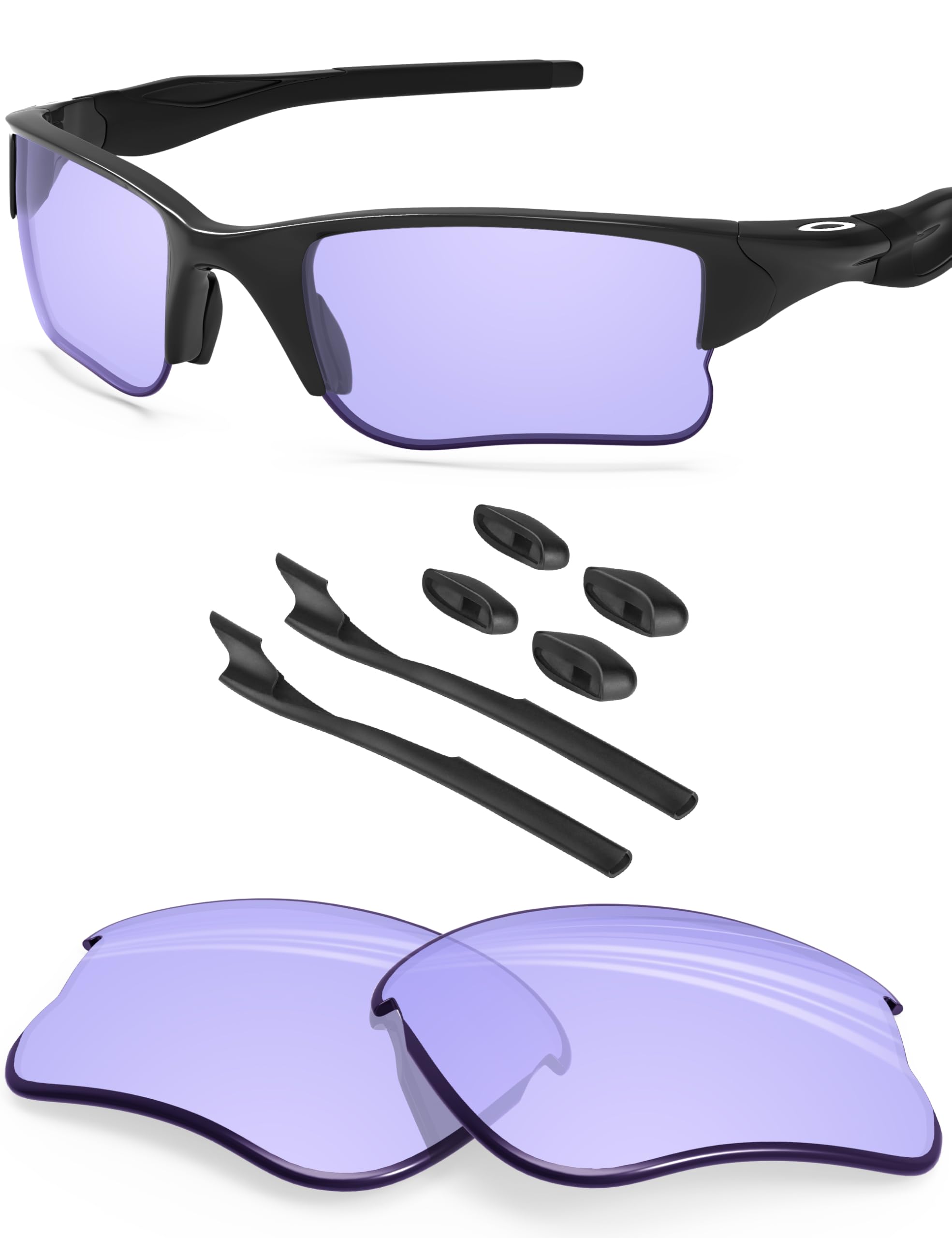 BLAZERBUCK Replacement Lenses &amp; Sock Kit for Oakley Half Jacket 2.0 XL OO9154 Sunglass