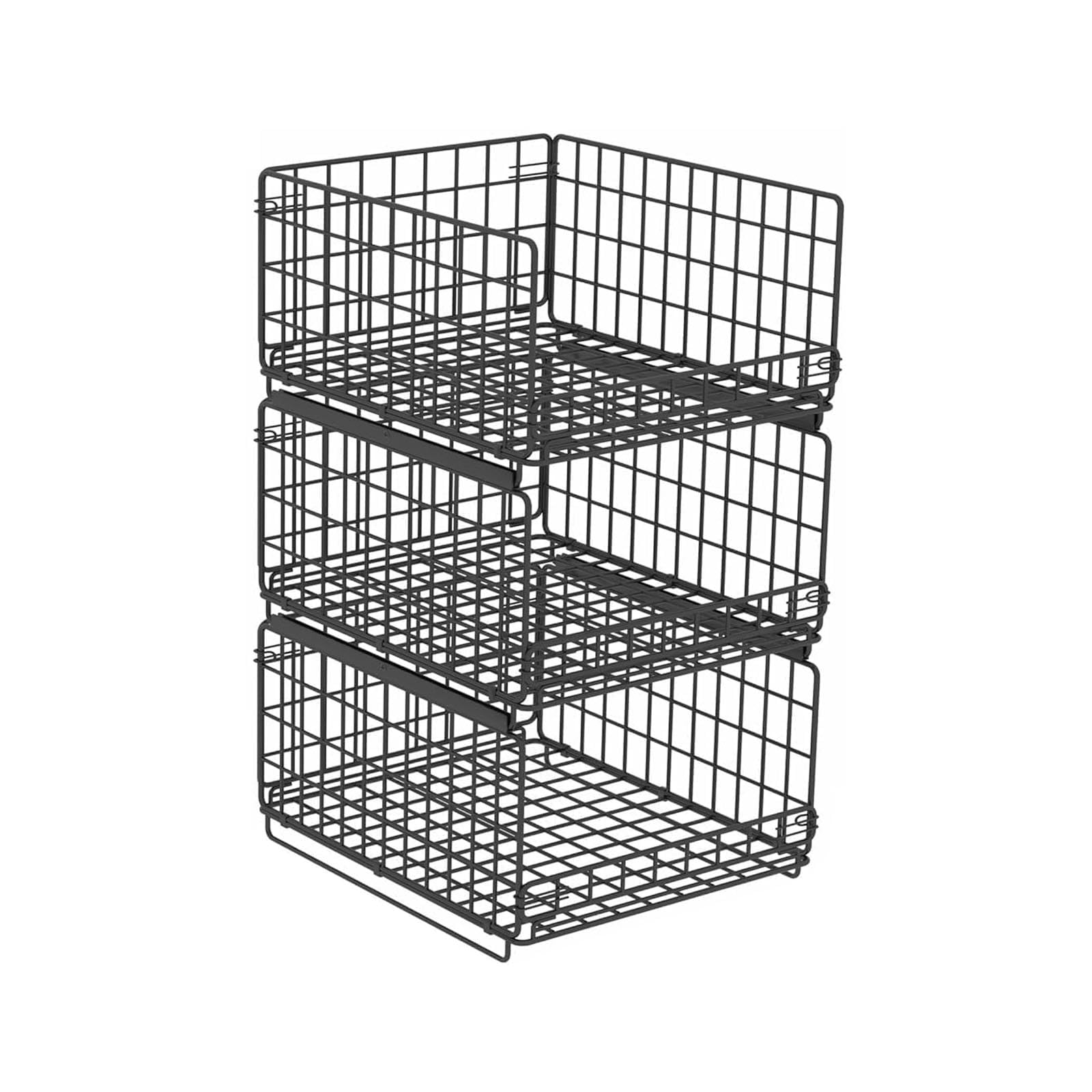 Armario organizador de armario, 3 niveles extensible, 30 x 40 x 60 cm