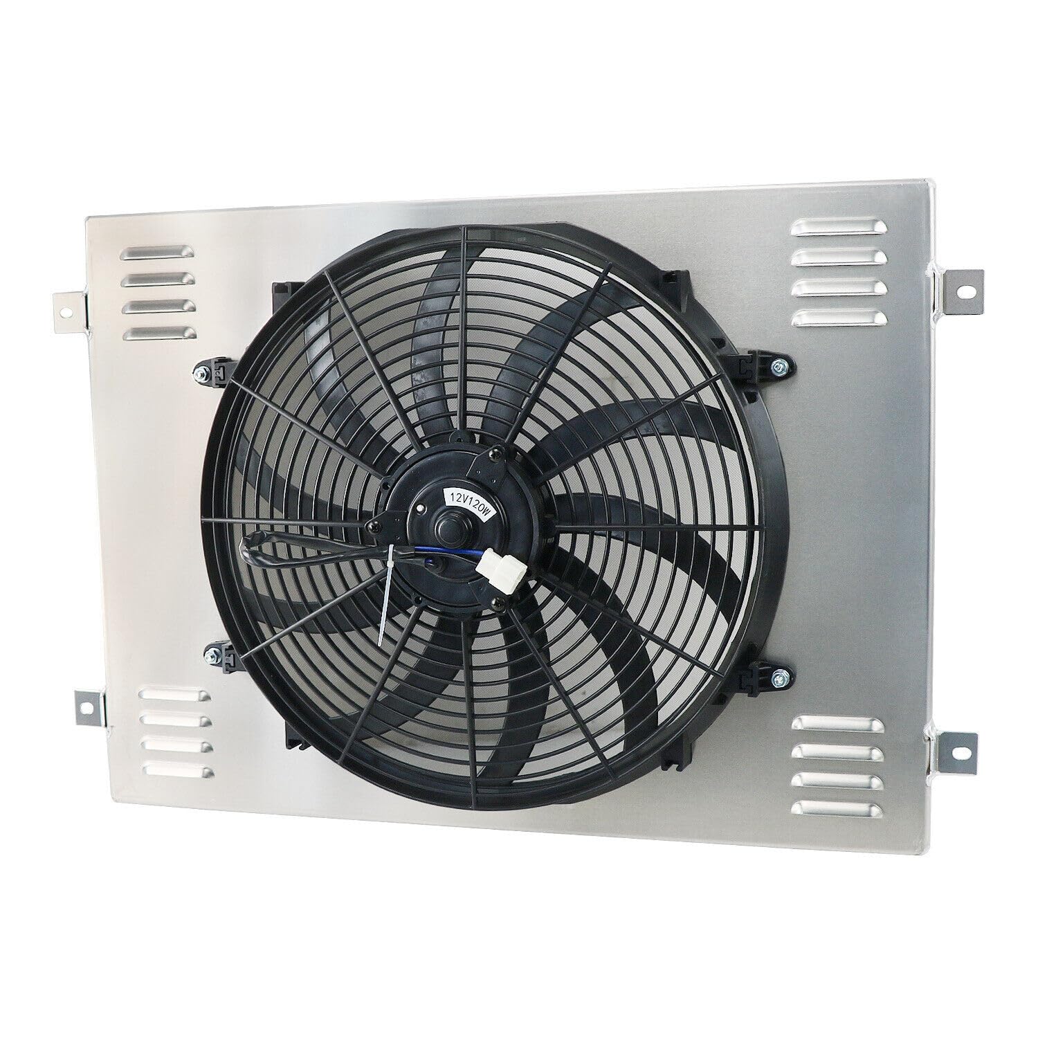 Tepilauda Aluminum Radiator Shroud Fan compatible with 1991-1993 Dodge D/W 250 350 TRUCK 5.9L