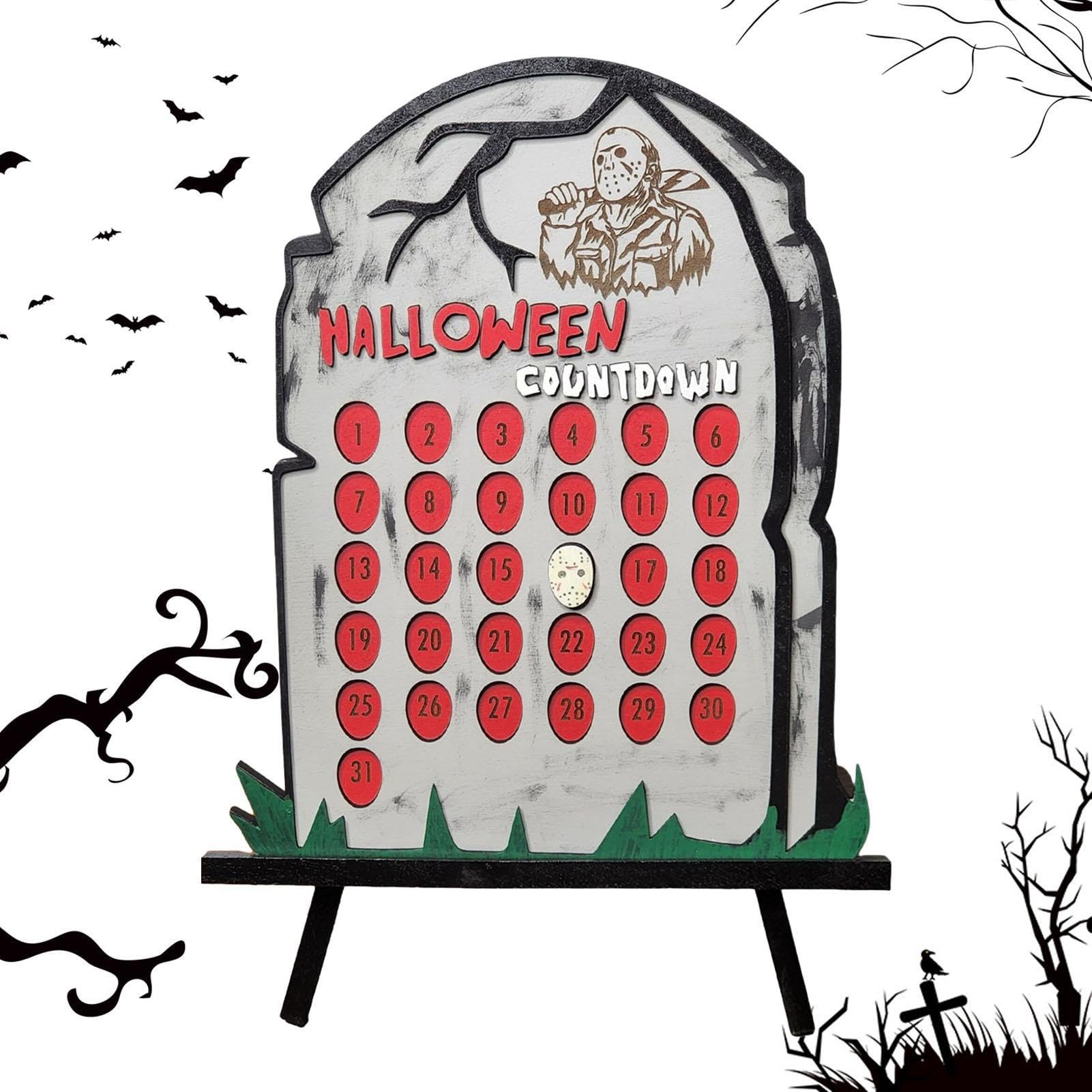 Amazon.com: Tombstone Countdown Halloween, Halloween DIY Wooden Block  Tombstone Calendar, Halloween Tombstone Blocks, Halloween Wooden Sign Table  Decoration For Kid And Adult : Home & Kitchen