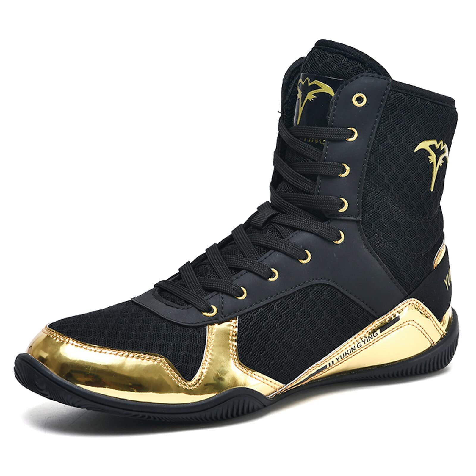 Entrenadores De Boxeo para Hombre, Zapatillas De Culturismo De Peso Ligero, Zapatos De Lucha Antideslizantes, Calzado De Kickboxing De Malla Transpirable