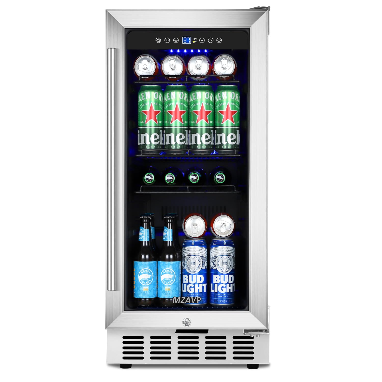 Mzavp MZYC100A 3.1 cu ft Beverage Cooler Silver