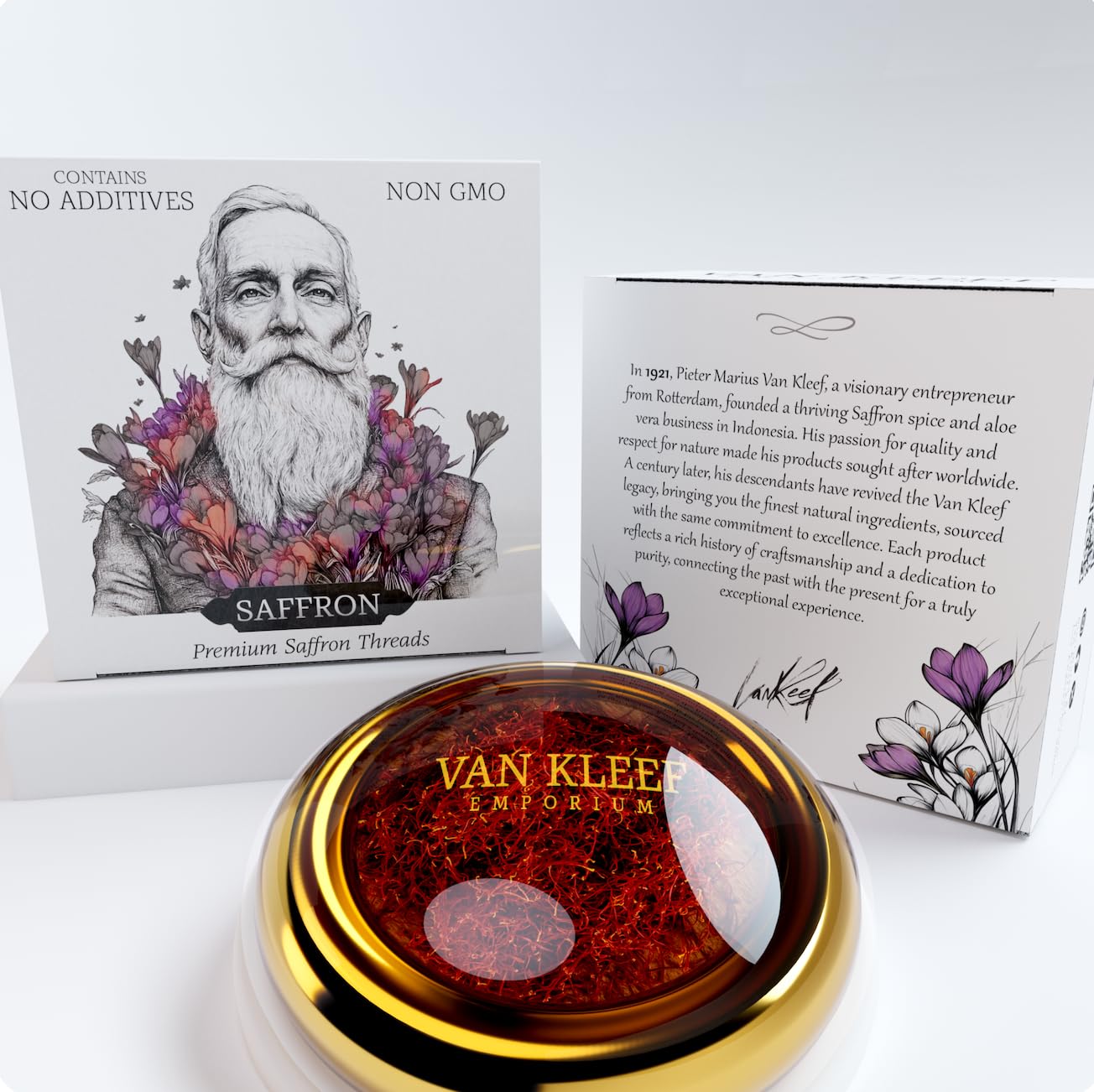 Sponsored Ad - Van Kleef Emporium Kashmiri Saffron Threads, Super Negin Grade - All-Red Premium Saffron Spice for Cooking, Paella, Risotto, Teas & Desserts - Lab-Tested Purity, Organic Quality (2 Grams)