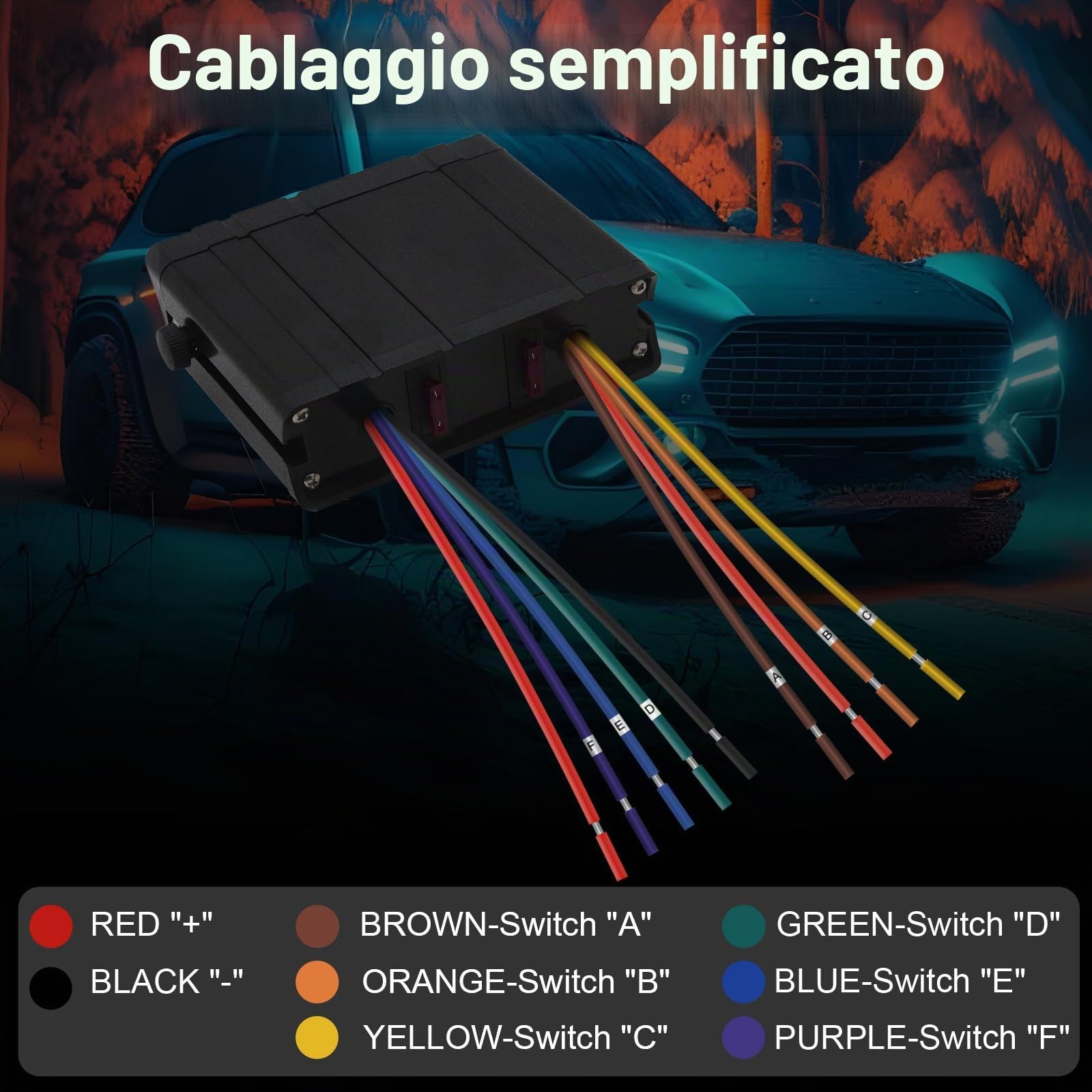 Geloo Interruttore a levetta a 6 marce, quadro elettrico SPST 12 V, interruttore on/off, 40 Amp Max per auto, barche, marine, camper, camper e camper