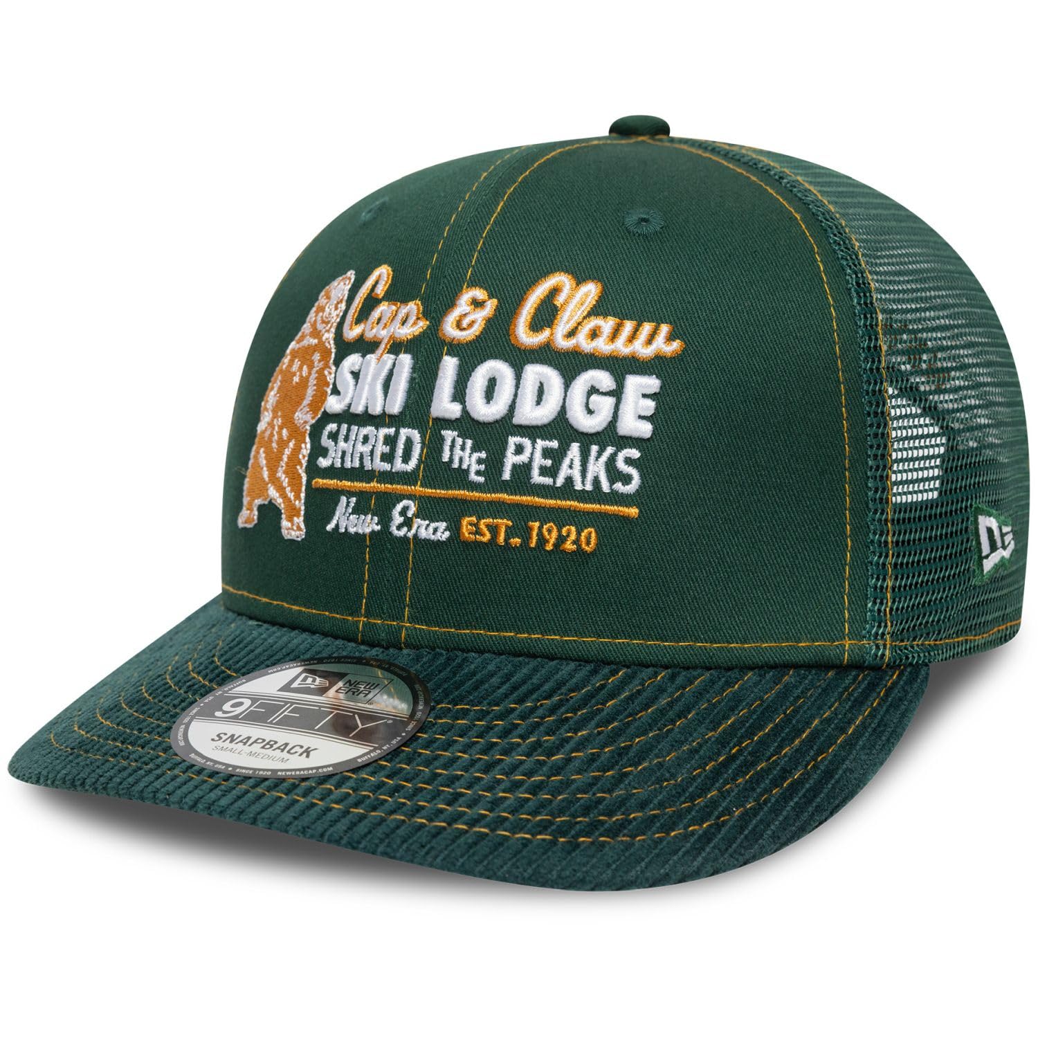 New Era 9Fifty Trucker Snapback Cap - Outdoor Forest Green - S/M