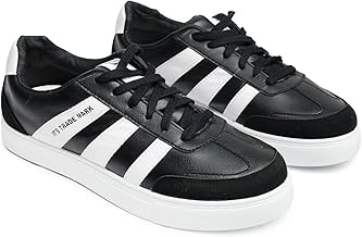 Generic Men's Casual Shoes - Premium Leather - Lightweight - Slip-Resistant - Colors (White, Black, Grey) - Master Design 4