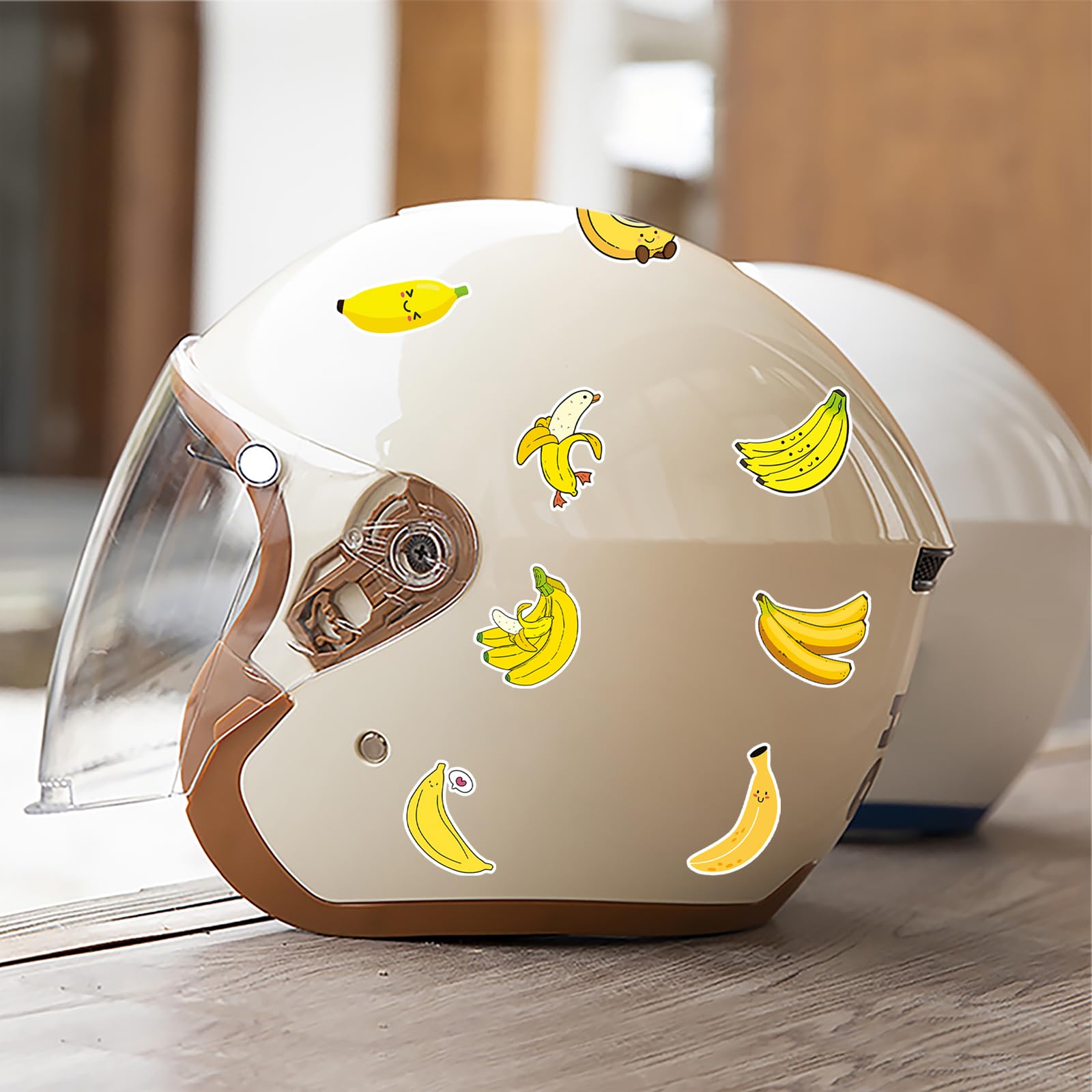 Banana Stickers Pack of 50, Cute Waterproof Vinyl Decals for Water Bottles Laptops Luggage Skateboards Phones - Image 4