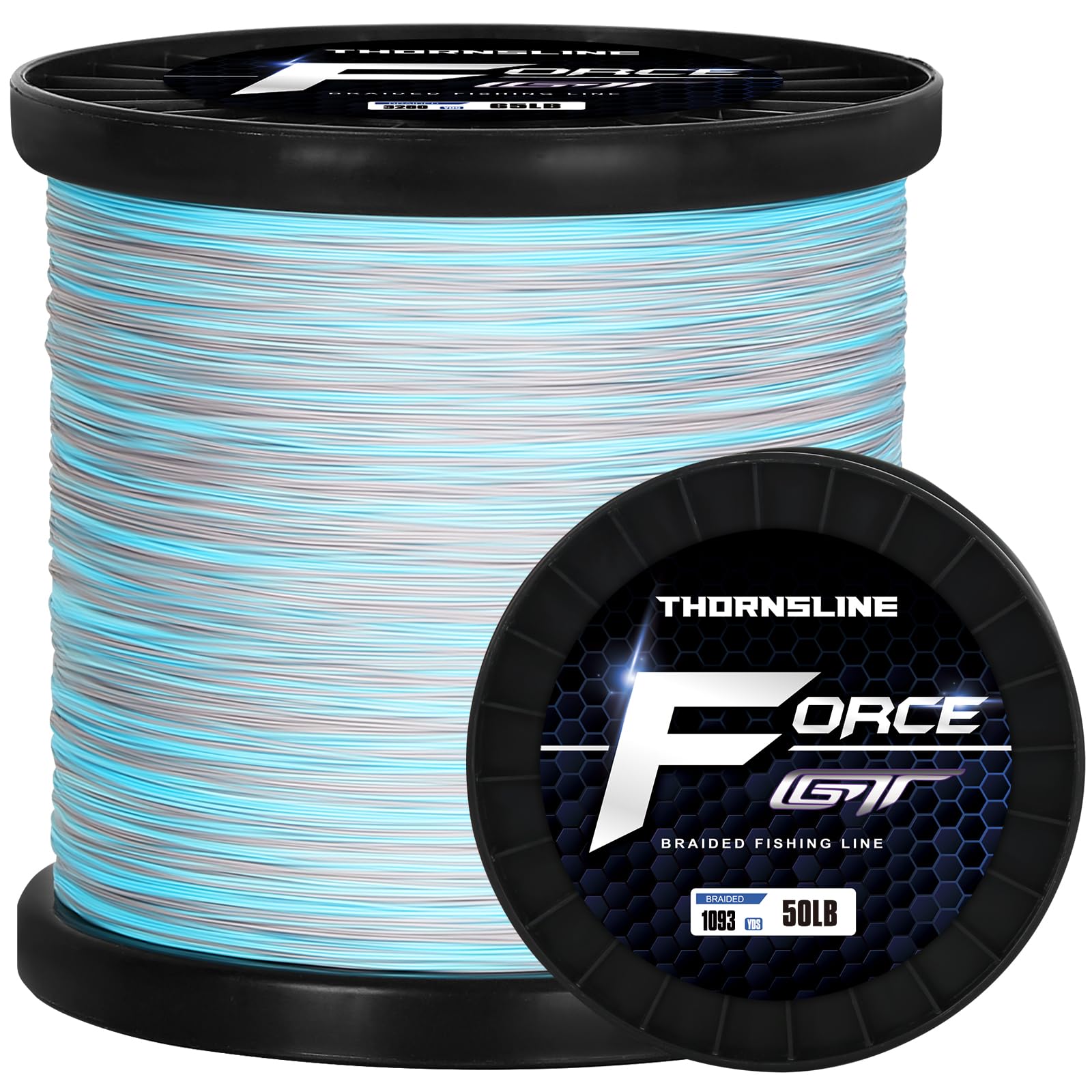 ThonrsLine Force Braided Fishing Line - Incredible Abrasion Resistant Braided Lines for Saltwater or Freshwater - Camo Design Braid for Extra