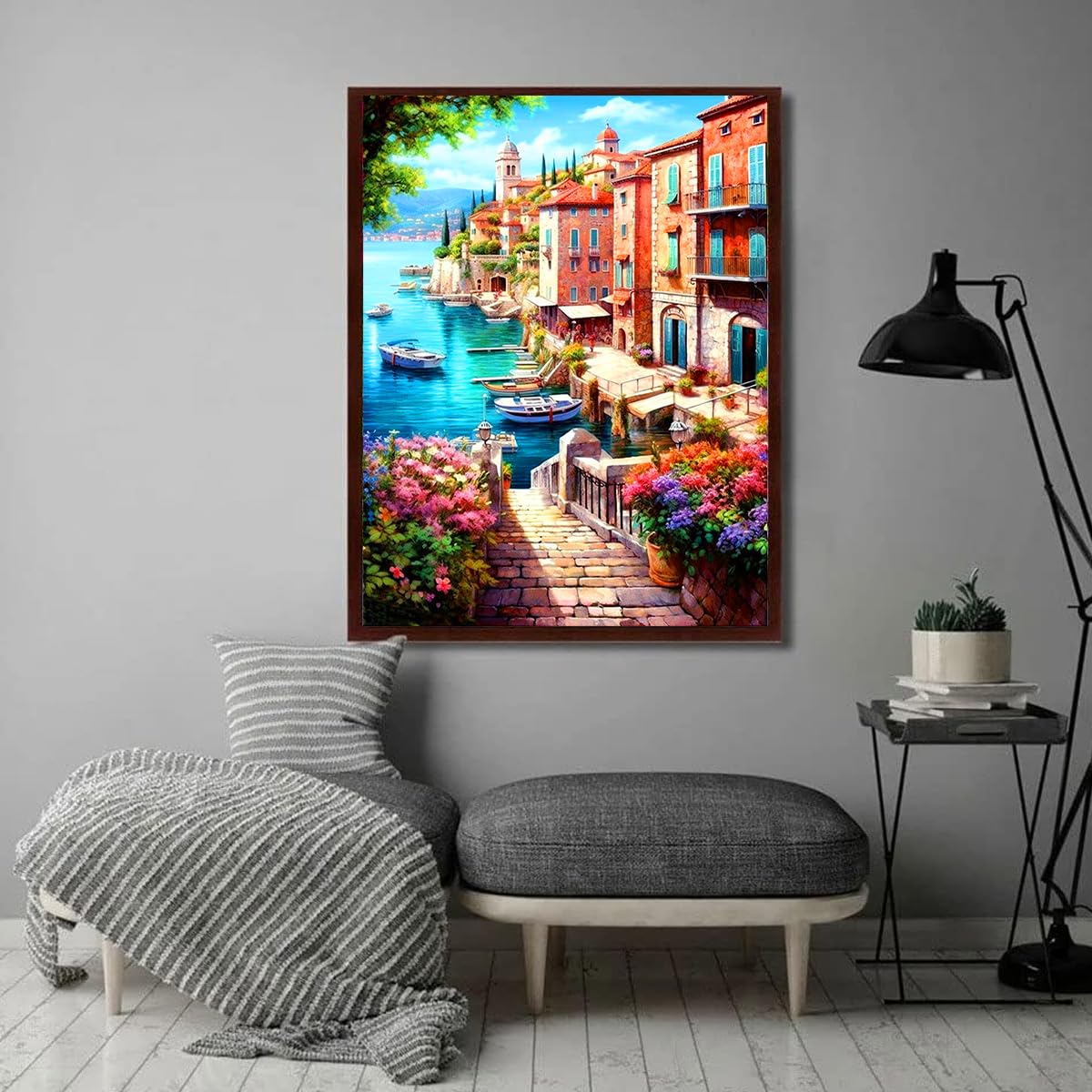 Diamond Painting Kit - Lakeside Town Decor -6 Diamond Painting Kit - Lakeside Town Decor -6