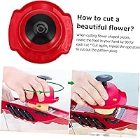 Vista 6 de KICHOUSE Soporte de seguridad alimentaria Mandolina Slicer Rallador de Dedo Resistente Protector de Dedo Vegetal Queso Rallador Multifuncional