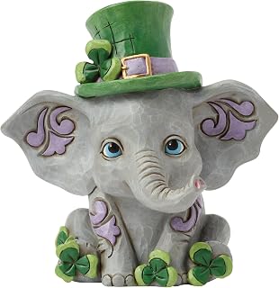 Jim Shore Irish Elephant with Clovers Figurine