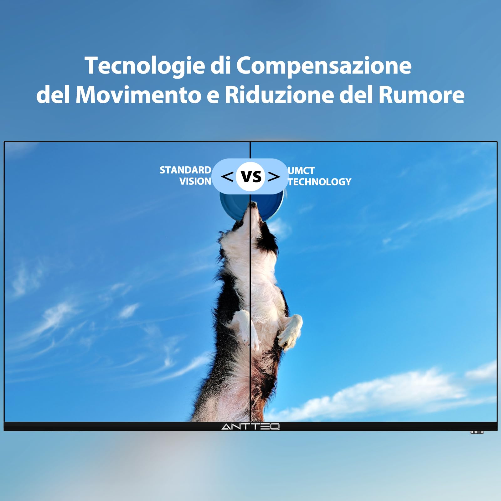 Antteq AE24H5-Q1 HD LED Televisore 24 Pollici Sottocosto, Triple Tuner DVB-C/T2/S2, con VGA, AV, HDMI, USB-Media Player, CI+, Dolby Audio, Hotel Modus 2026 [Classe di efficienza energetica E]