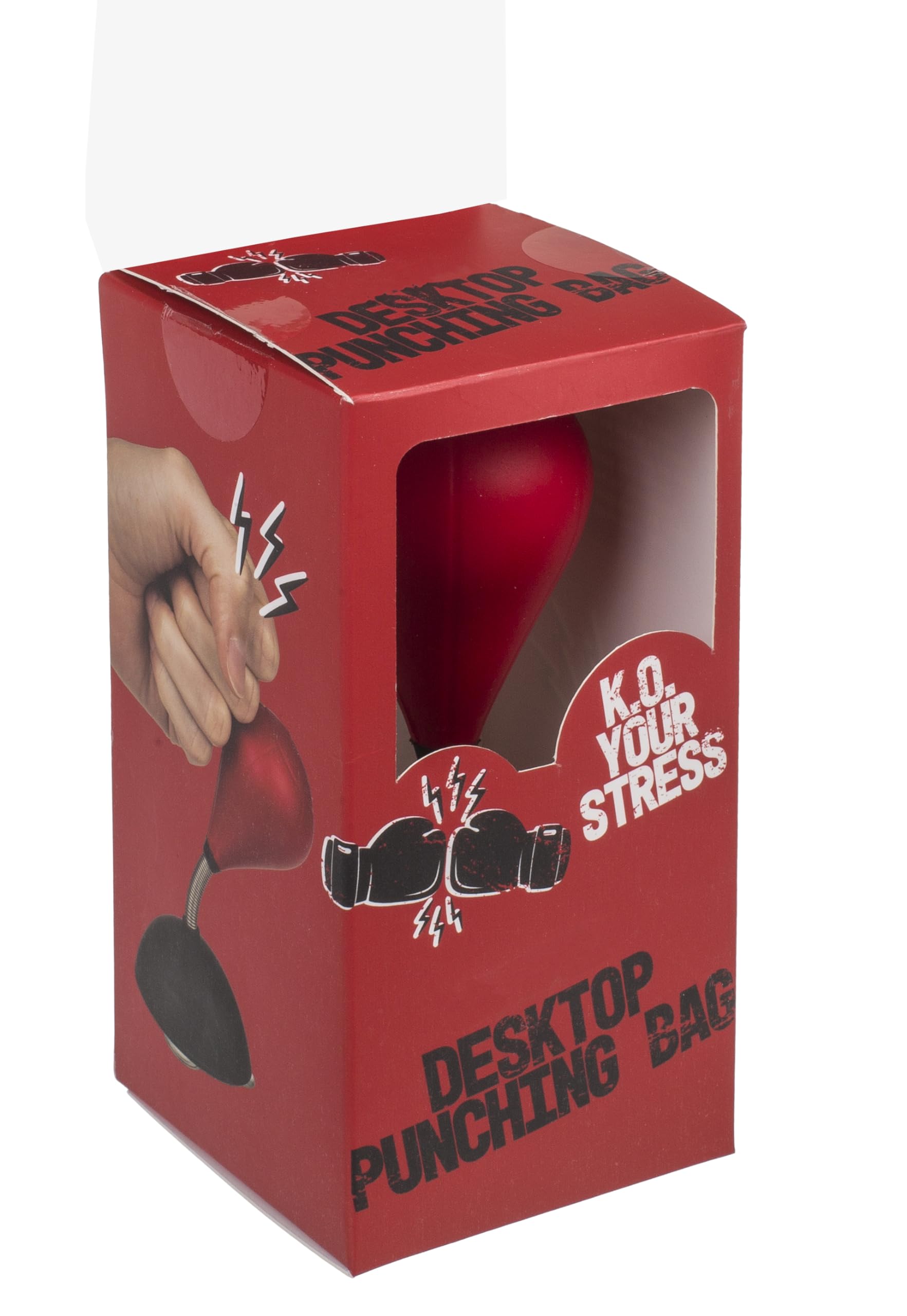 MIJOMA Sacco da scrivania da boxe per desktop, antistress, circa 7 x 13,5 cm, morbido mini sacco da boxe in schiuma per intrattenere le pause in ufficio e la produttività quotidiana