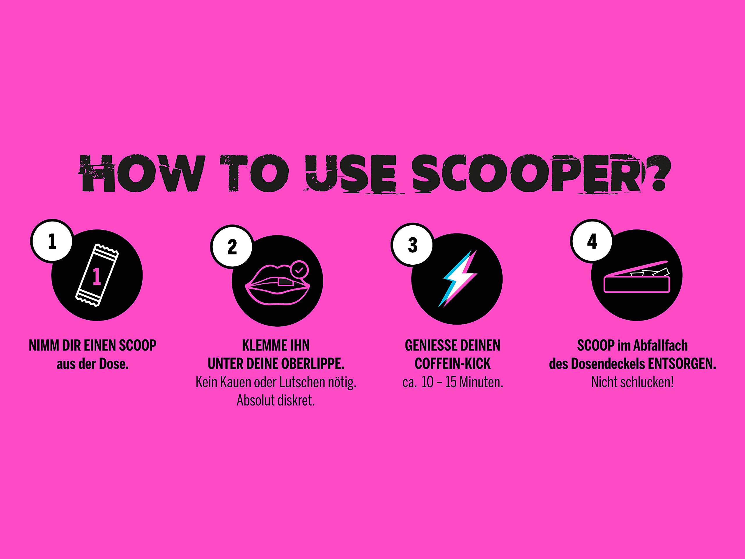 Scooper WSZYSTKIE RODZAJE Energy Booster Pouches, stare do snus i torby do żucia tytoniu