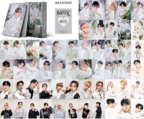 Miniatura 2 de FUGUIZHU Juego de tarjetas fotográficas Stray Kids MANIAC Lomo de 55 piezas, tarjetas de fotos, mercancía de regalo Kpop para niños y niñas