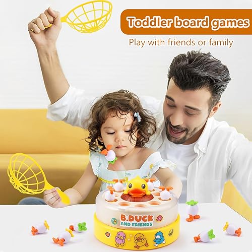 Miniatura 5 de B.Duck - Juego de captura de rebote, juegos de mesa, divertido juguete de pato para rebotar y atrapar, juego familiar interactivo para niños de 3 a