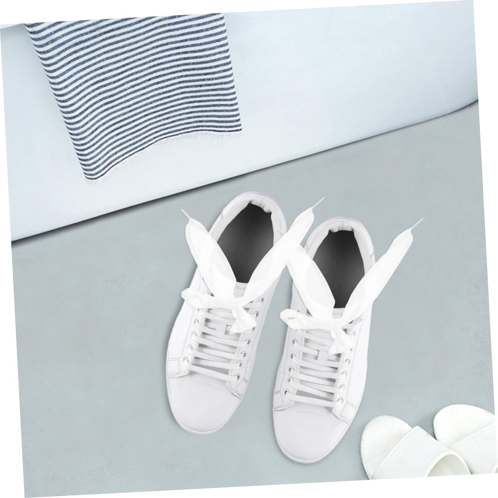 18pares Cordones De Chiffon Anchos Para Zapatillas Paquete De Profundo Lazos Decorativos Para Mujeres y Niñas