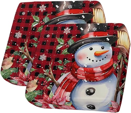 Miniatura 39 de Fundas de cojín para sofá de Navidad con diseño de muñeco de nieve azul, funda elástica para sofá con parte inferior elástica, fundas de sofá