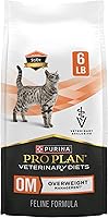 Vista 14 de Pro Plan Veterinary Diets Purina OM - Alimento seco para gatos con fórmula felina para el manejo del sobrepeso, bolsa de 16 libras