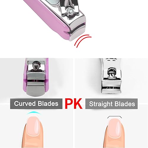 Miniatura 3 de PAFASON Cortador de uñas de seguridad para bebés con colector de uñas y lima de uñas de vidrio para bebés, vidrio flotante checo, acero inoxidable,