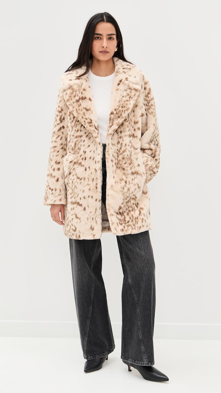 LAMARQUE Women's Linnea Leopard Coat - Image 2