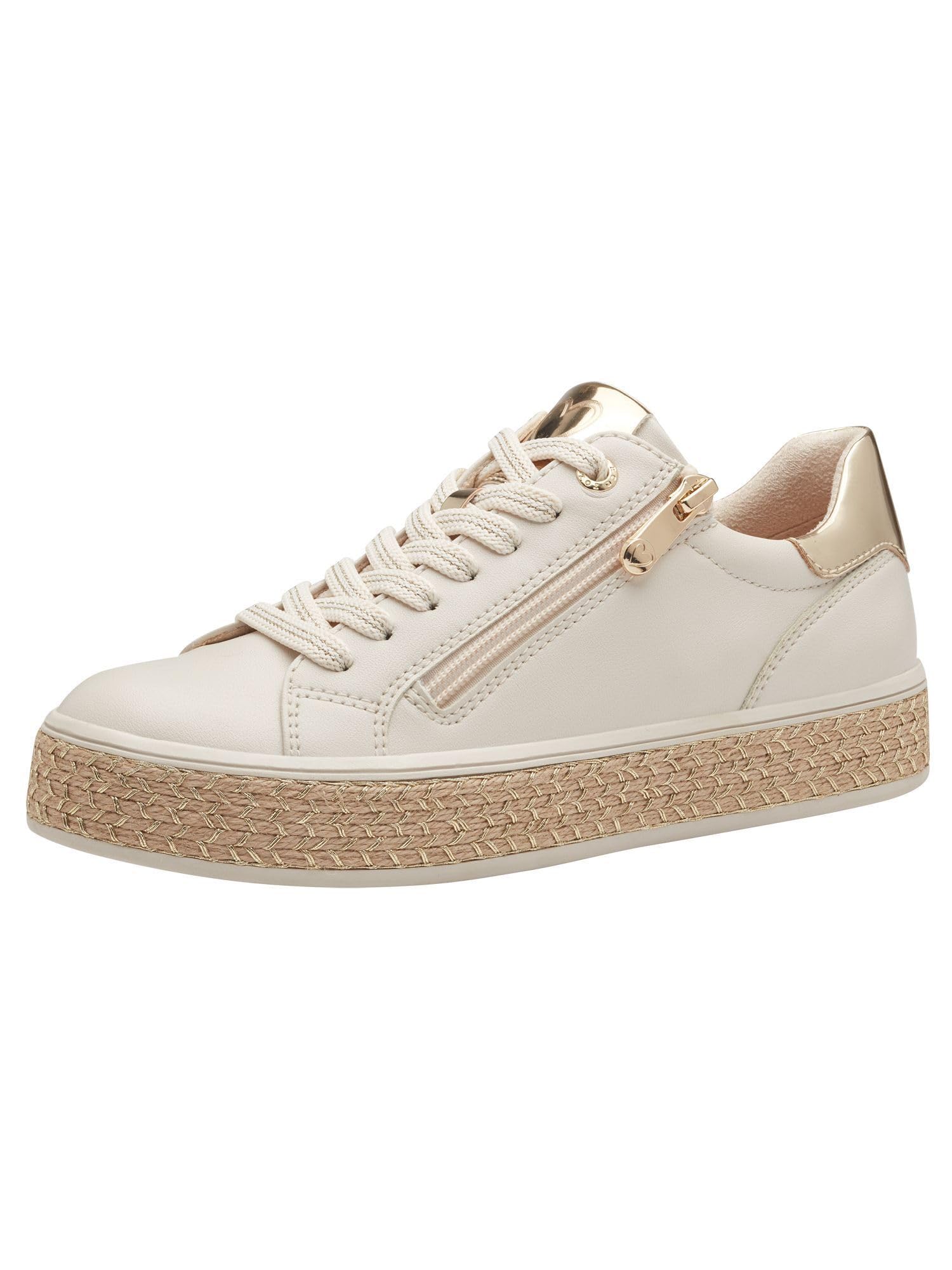 MARCO TOZZI Women's 2-23715-42 Trainers, Cream, 37 EU, Cream, 5 UK