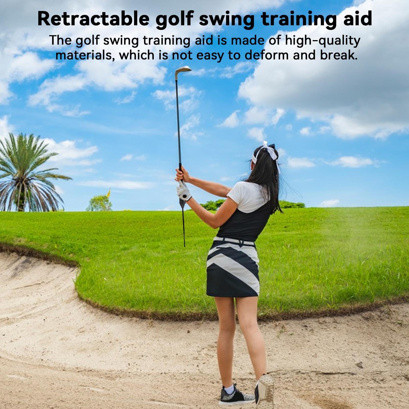 Golf-Schwingtrainer: Golfschläger-Korrekturwerkzeug, Aufwärmübung, Hilfe für das Distanzkontrolle-Training, Entwicklungszubehör D