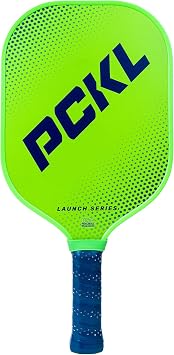 PCKL Launch Series Pickleball Paddle Racket | USA Pickleball Approved USAPA | Fiberglass Face Large Sweet Spot | Honeycomb Core Green