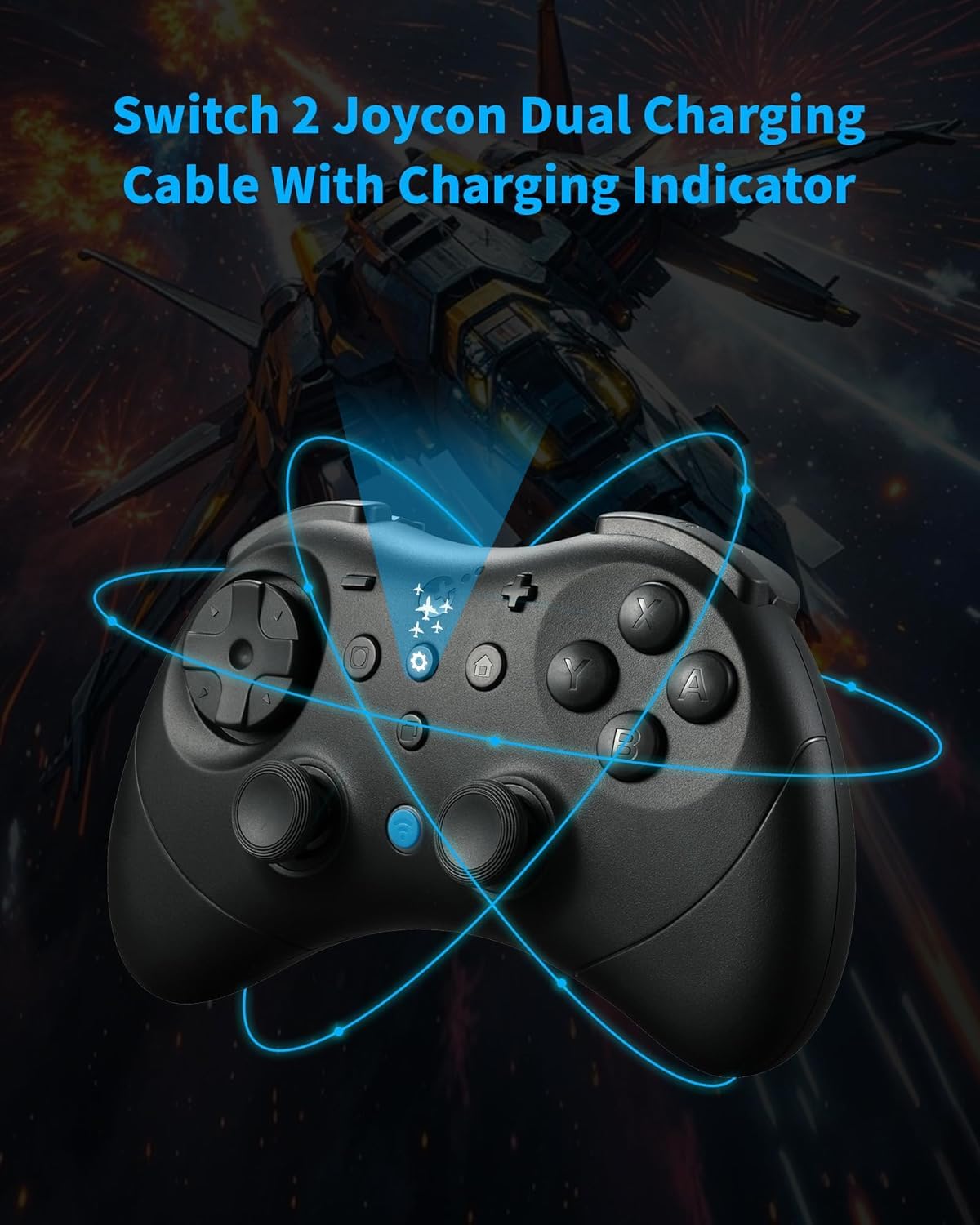 GuliKit Elves 2 Pro Wireless Controller für Switch/Switch 2/PC/Android/iOS, Bluetooth Controller mit Hall Effekt Joystick, 1000Hz Abtastrate, Magnetischem Vibrator, Super Haptik, Rotary Rumble,Schwarz | Bluetooth Controller mit Hall Effekt Joystick, 1000H