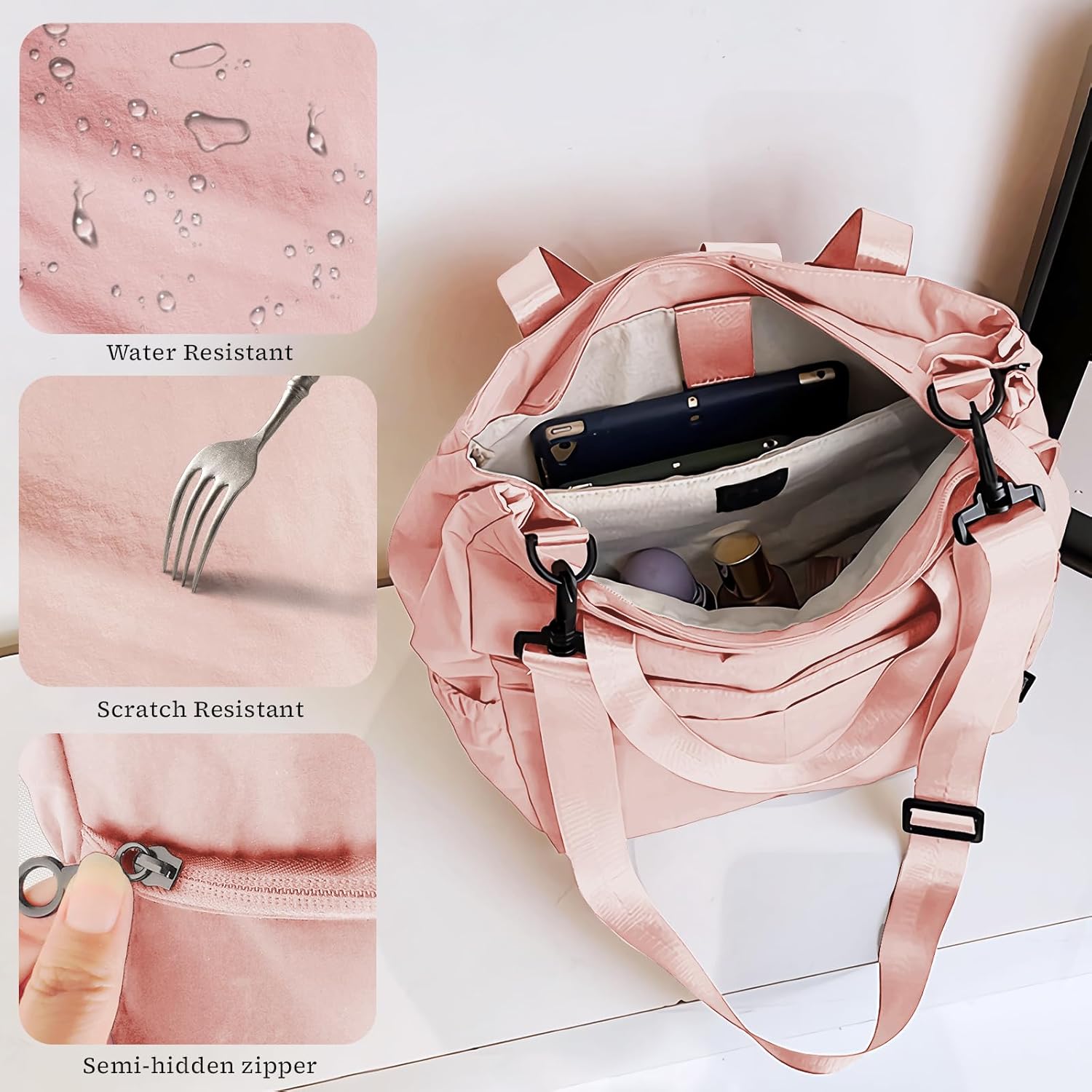 Bolsa tiracolo feminina de viagem com compartimento para laptop e academia, bolsas de ombro, caminhadas, trabalho, rosa, carry on, Bolsa de viagem 3 em 1: mochila, bolsa… em promoção! Veja a oferta e mais achadinhos de Bolsas 5 Hoje é o melhor dia para comprar Bolsa tiracolo feminina de viagem com compartimento para laptop e academia, bolsas de ombro, caminhadas, trabalho, rosa, carry on, Bolsa de viagem 3 em 1: mochila, bolsa… com aquele preço maroto! Promoção! Aproveite a oferta! 5