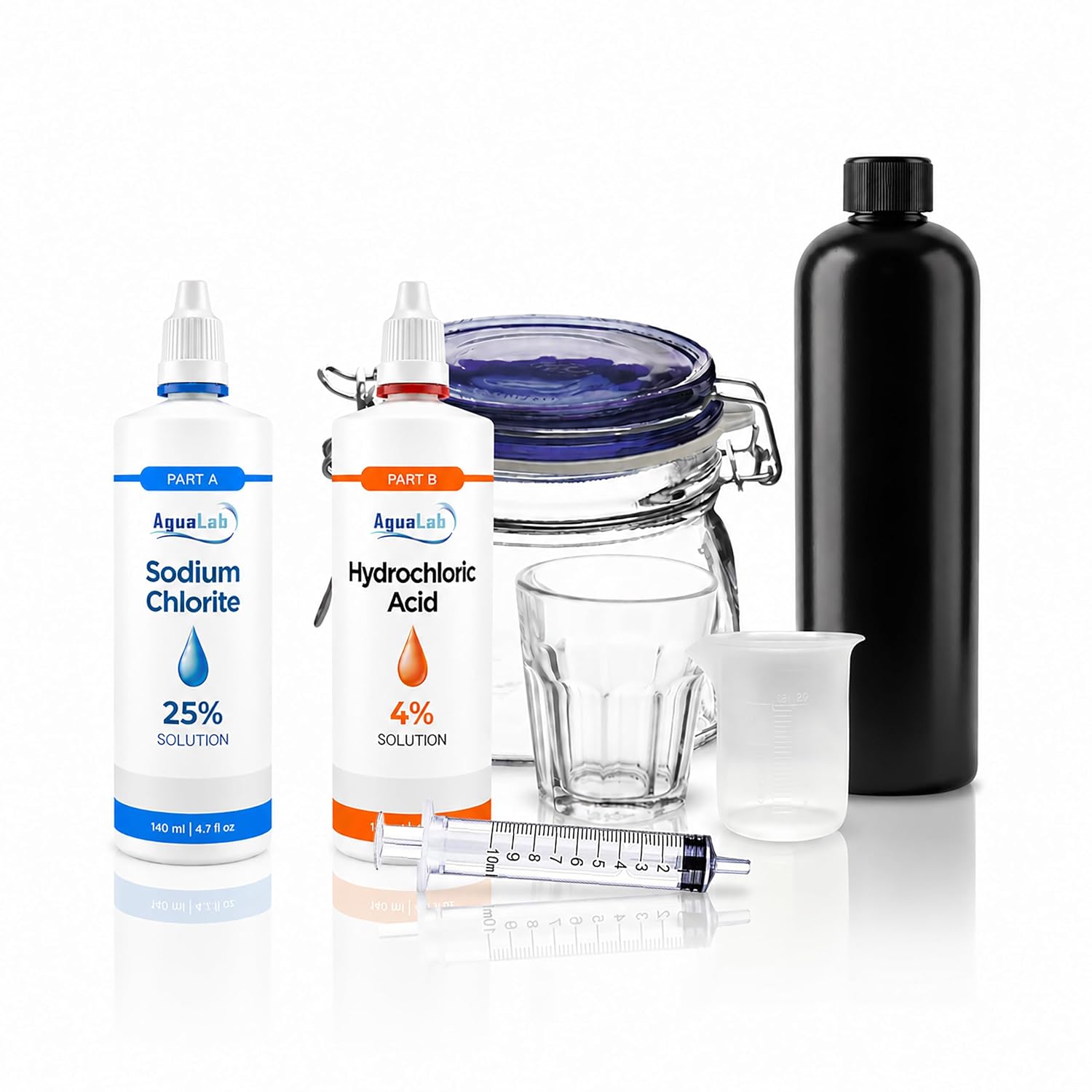 Water Treatment Kit 2x140mL for Camping Outdoor Emergency Use Agualab
