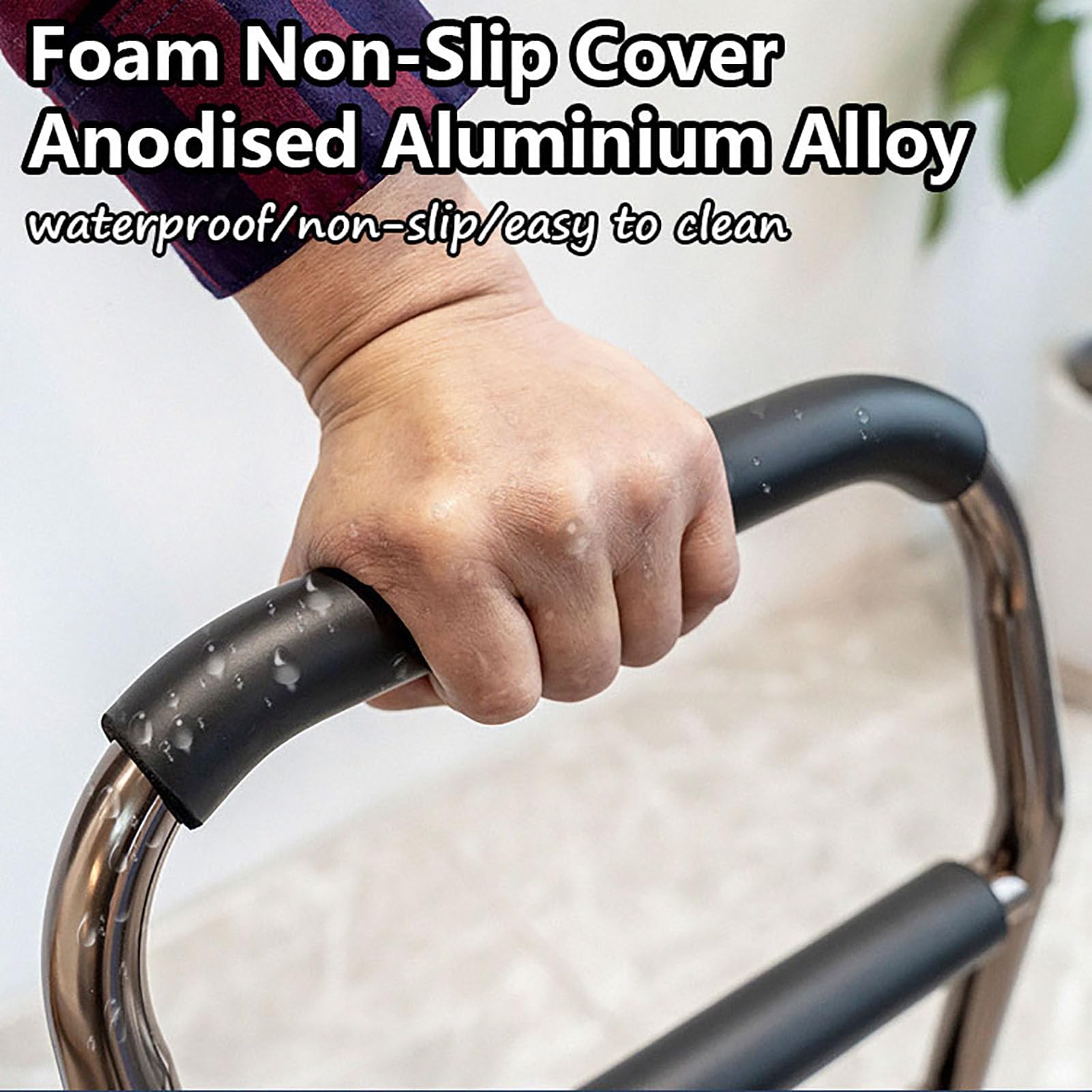 Ayuda de apoyo para silla – Altura ajustable con barandillas de seguridad para ancianos, discapacitados y embarazadas – Ayuda de movilidad y vida diaria para levantarse fácilmente