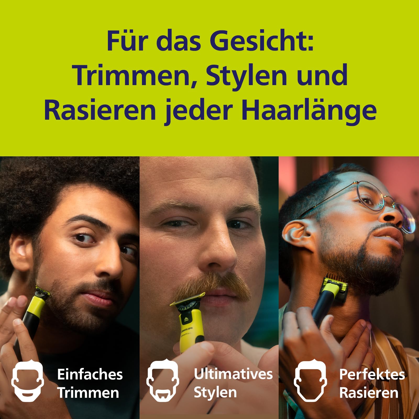 Philips OneBlade Original 360-Klingen QP440/50 4er-Pack