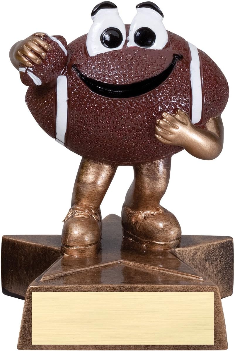 Decade Awards Football Lil' Buddy Trophy - 4 Inch Tall | Engraved Youth Gridiron Award - Customize Now