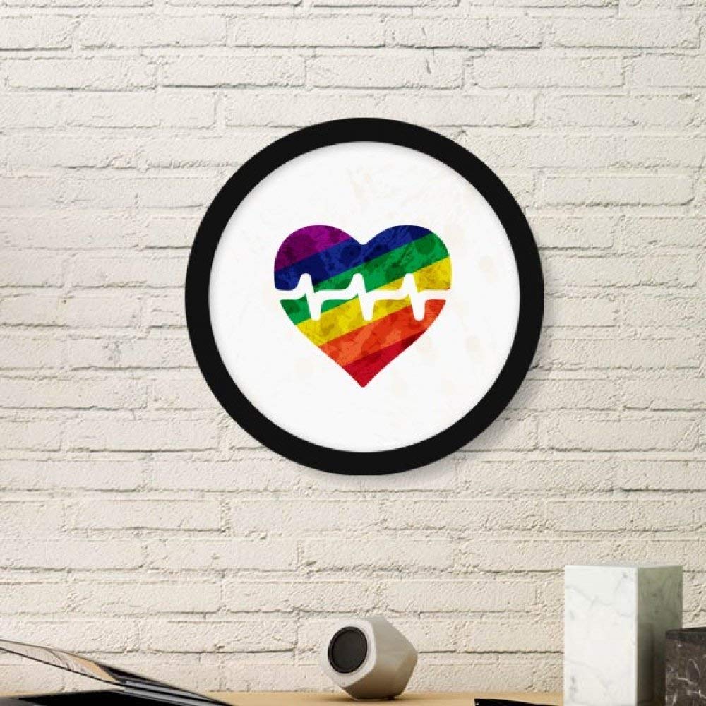 Peinture LGBT arc-en-ciel grand cadre noir stickers muraux décoration maison design