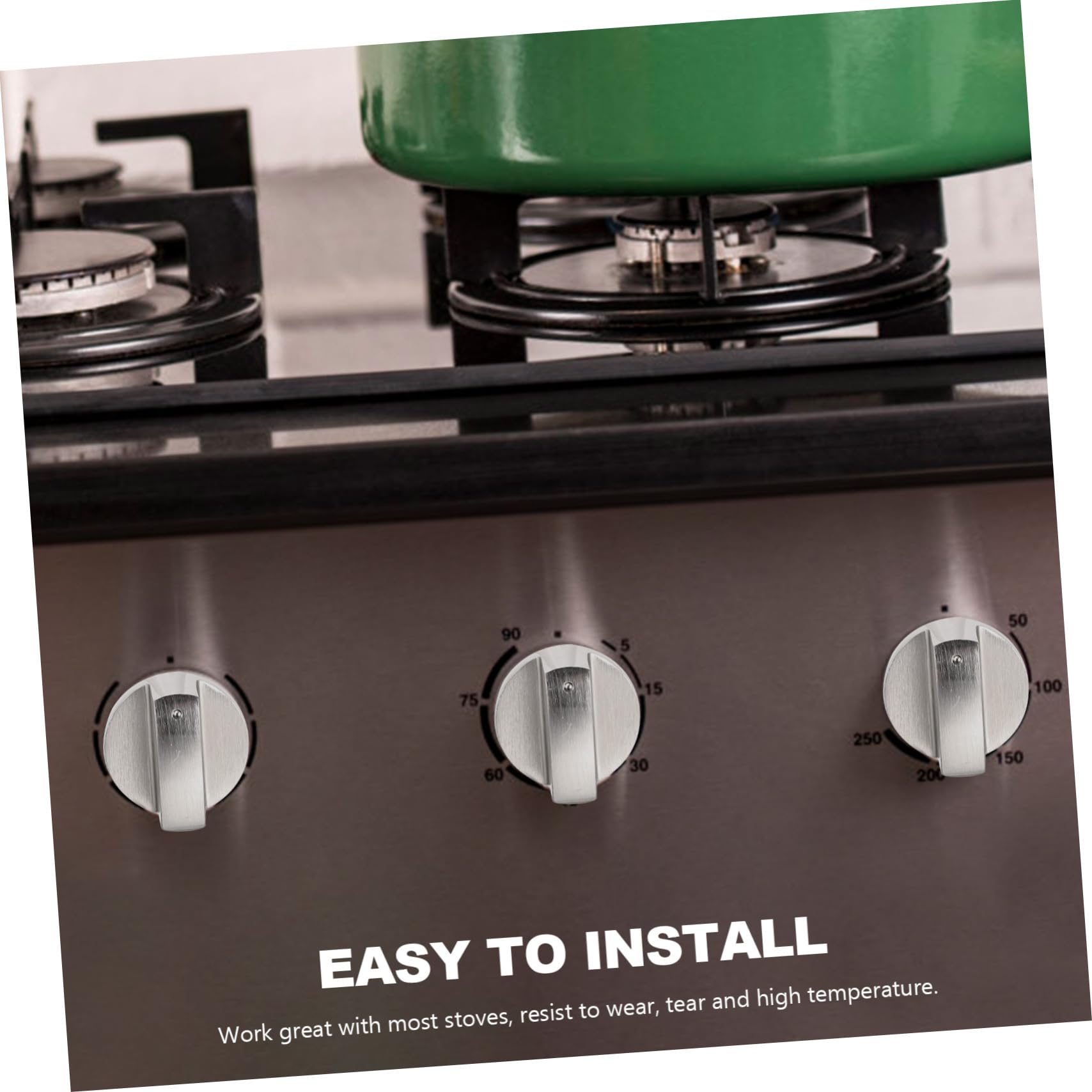 6 Manopole Per Fornelli A Gas - Lega Di Zinco, Antiruggine | Manopole Sostitutive Per Piano Cottura - Foto 9